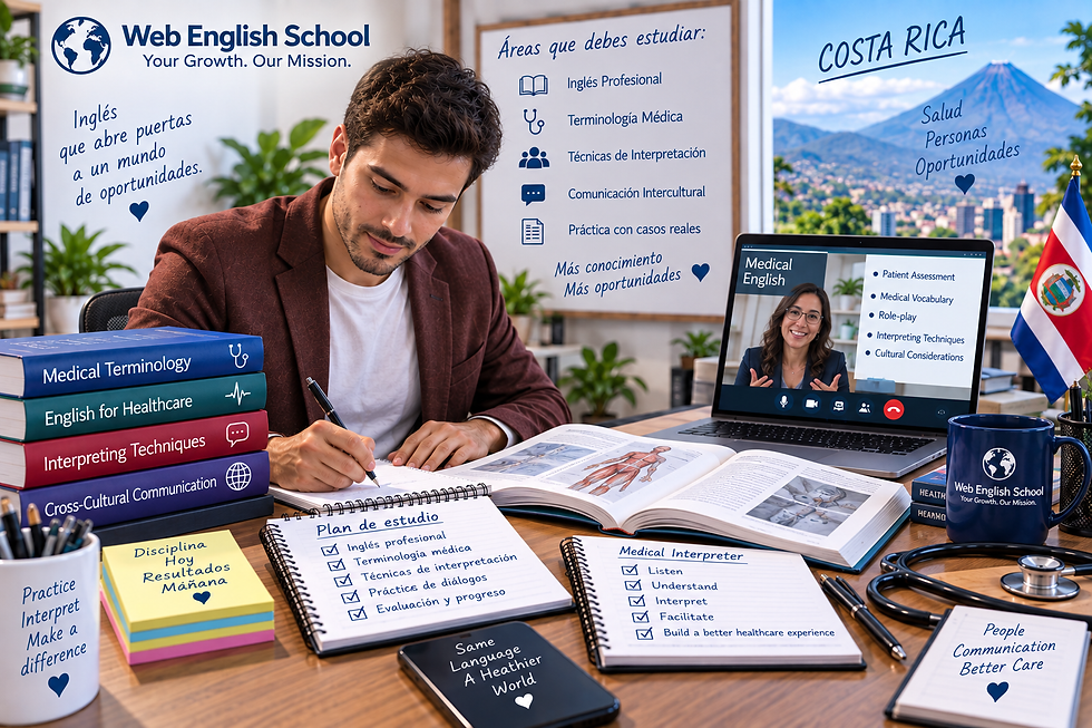 Qué estudiar para prepararse como intérprete médico en Costa Rica.