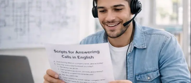 Guiones para contestar llamadas en inglés