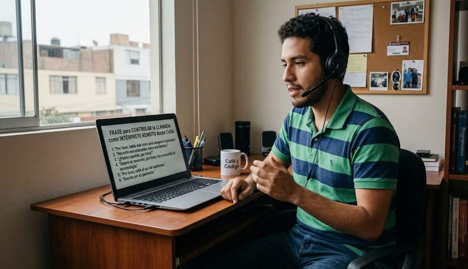 Frases para controlar la llamada como intérprete