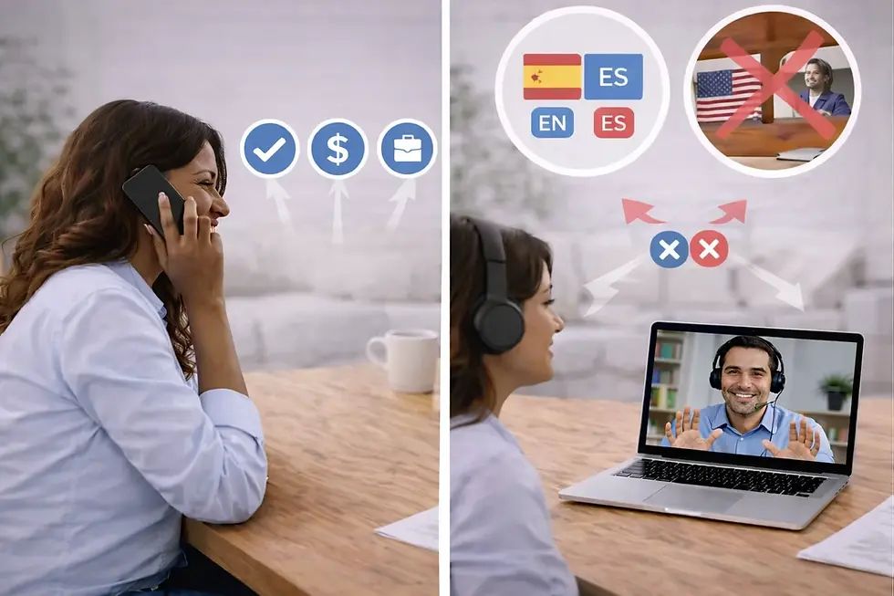 Ventajas de la interpretación OPI frente a otras modalidades