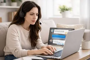 Frases en inglés para resolver problemas y dar soporte por chat.webp