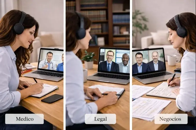 Interpretación consecutiva en contextos médico, legal y negocios (cuándo usarla y cómo hacerla bien)