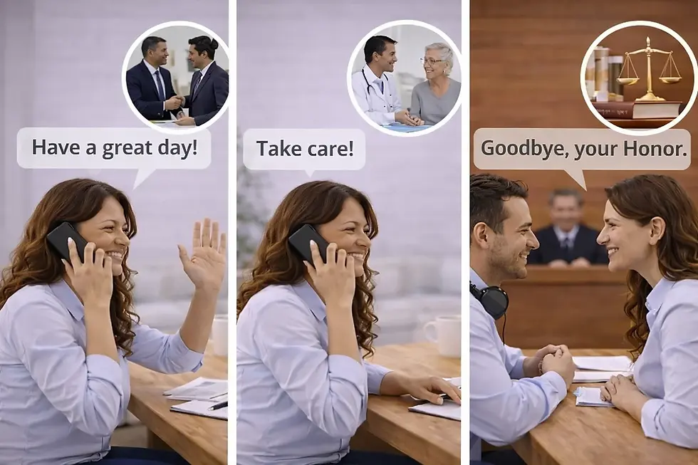 Cómo cerrar una llamada en inglés: despedidas profesionales