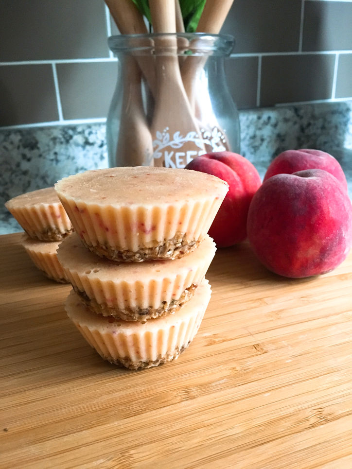 Frozen Peach Dessert Cups
