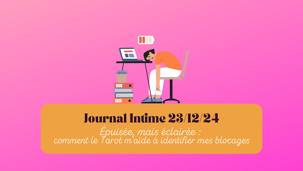 Journal intime du 23/12/2024 : Et si je refoulais mes émotions au point de bloquer mon droit au bonheur 