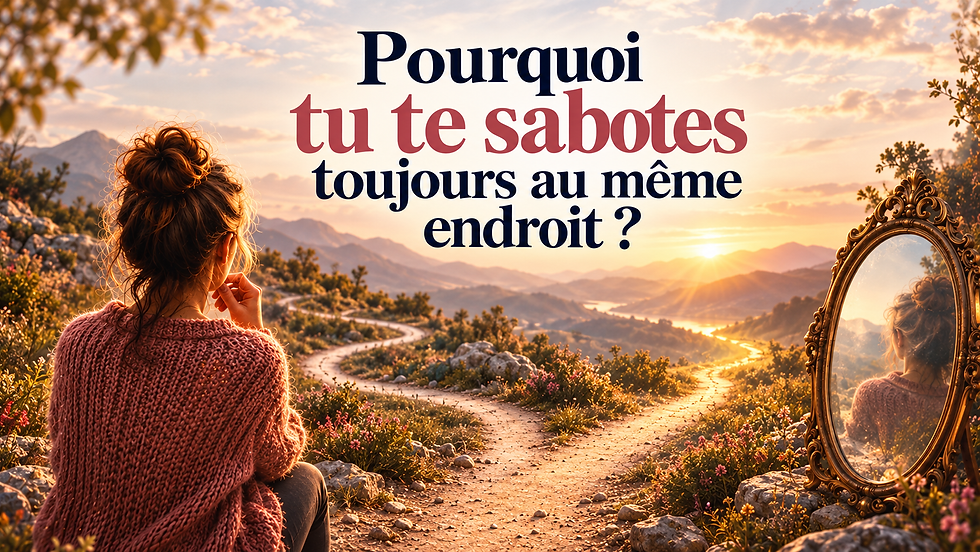 Pourquoi tu te sabotes toujours au même endroit ?