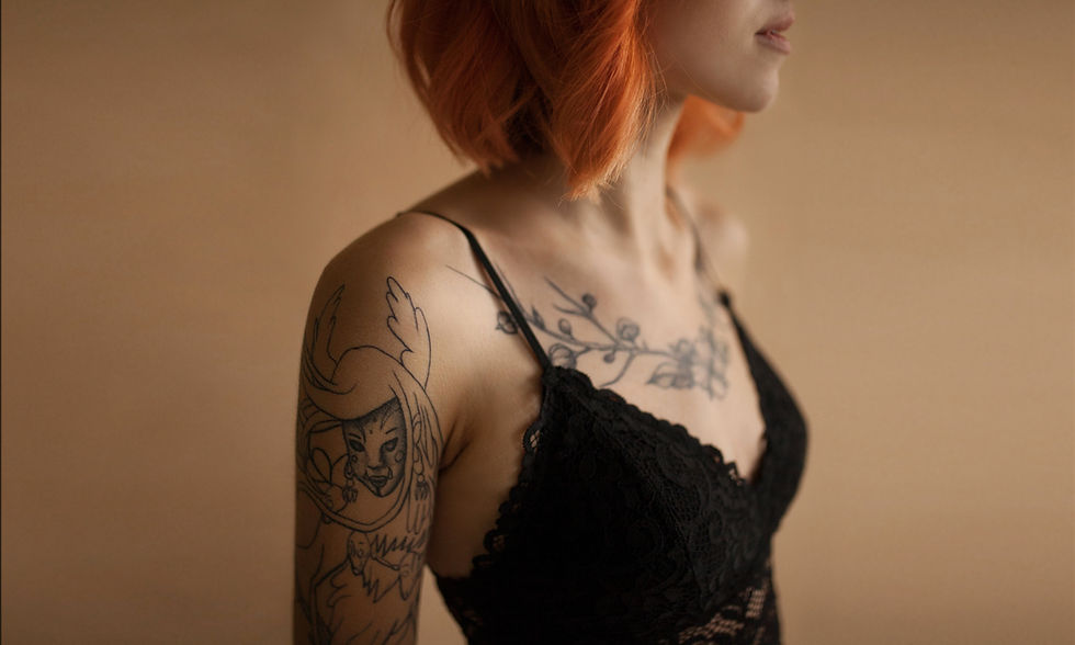 Tattooed Woman Portrait