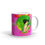Miniatura: BOHO Chic Decor Pink &amp; Green Moonlight Té Café TAZA Art Deco Lady