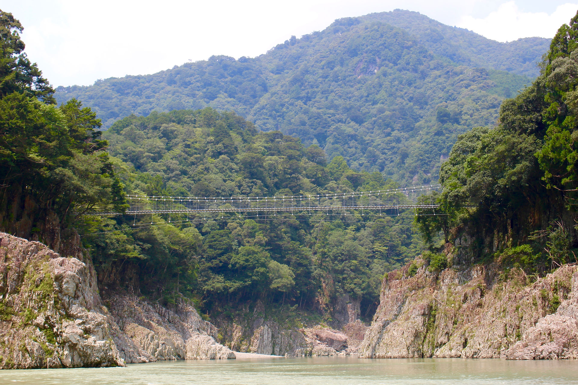 Dorokyo Gorge _ Suspension Bridge Across the Gorge