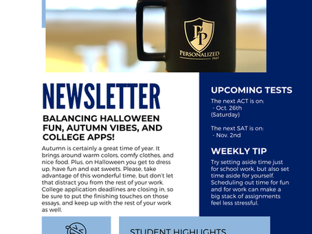 Personalized Prep Newsletter Issue #2