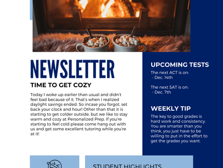 Personalized Prep Newsletter #4