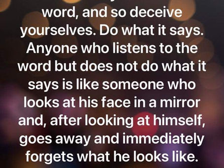 Be doers of the word 🙏🏼