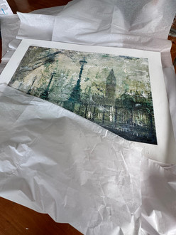 limited edition Gill Storr contemporary art print of London, Southbank.