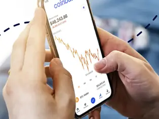 Cryptocurrency trading screens displaying digital asset prices and blockchain market charts.