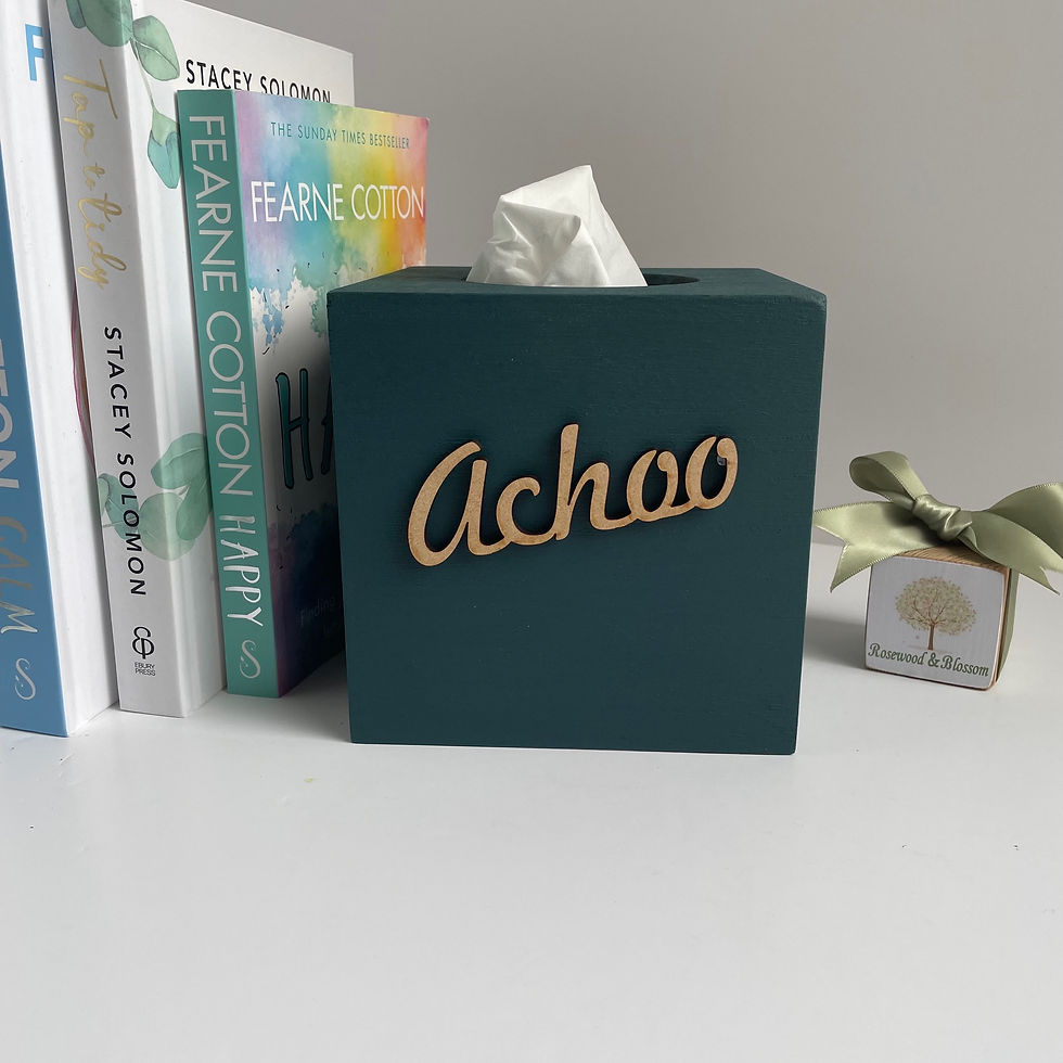 Thumbnail: Handmade Sherwood Forest  "Achoo" Tissue Box Cover