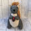 Thumbnail: Grey Herringbone Fabric Squirrel Doorstop 