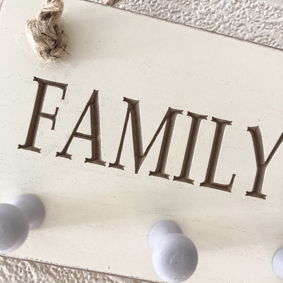 Thumbnail: Family Carved Keys Wall Plaque
