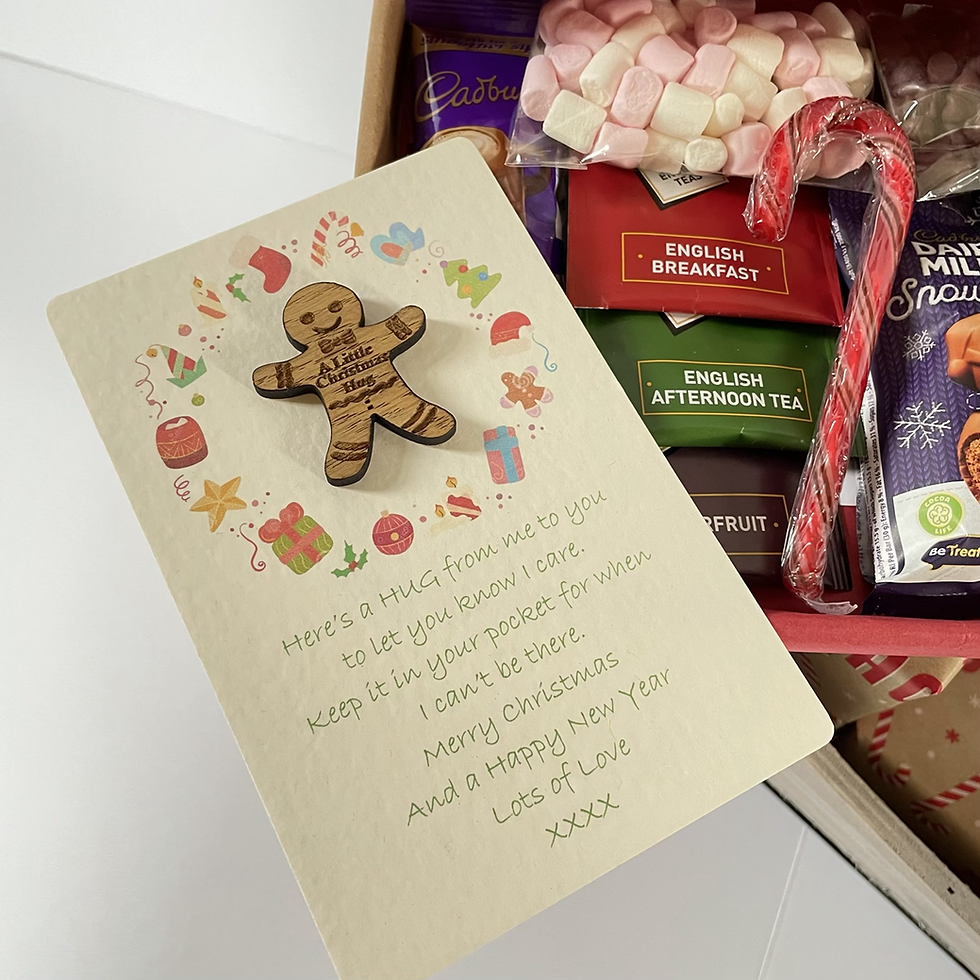 Thumbnail: Christmas Hug in a Box Gingerbread Hug Token Treat Box 