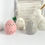 Thumbnail: White and Gold Siting Ceramic Rabbit / Bunny