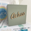 Thumbnail: Handmade Sage Green and Gold  "Achoo" Tissue Box Cover
