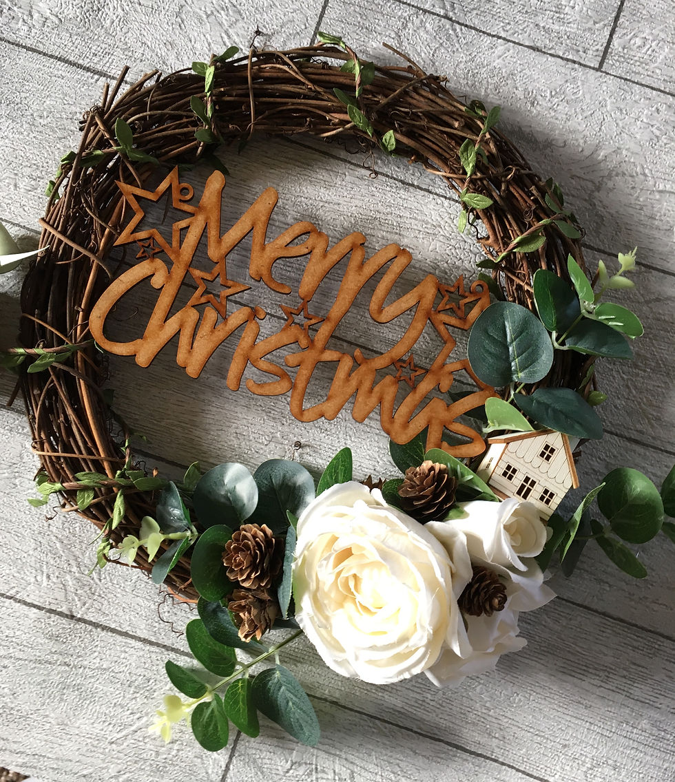 Thumbnail: Bespoke Merry Christmas Wreath