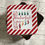 Thumbnail: Red and White Square Christmas Storage Tin