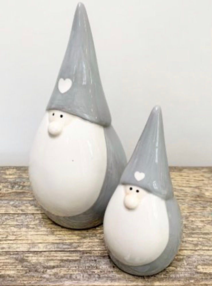 Thumbnail: Grey and White Heart Gonk 10cm