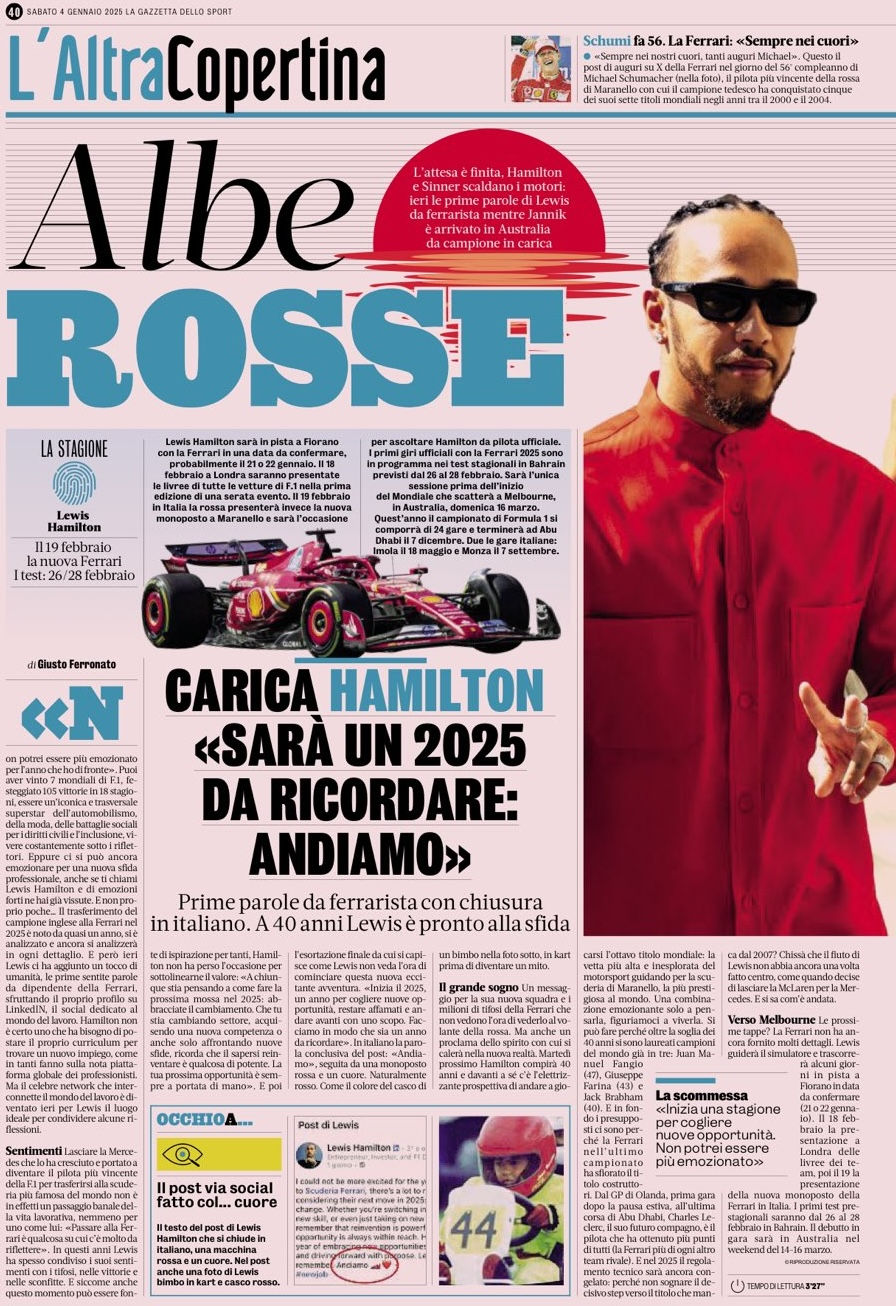 ⓒ LA GAZZETTA DELLO SPORT