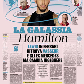 A selected 'La Gazzetta Dello Sport' Page - 3rd Jan 2025 edition