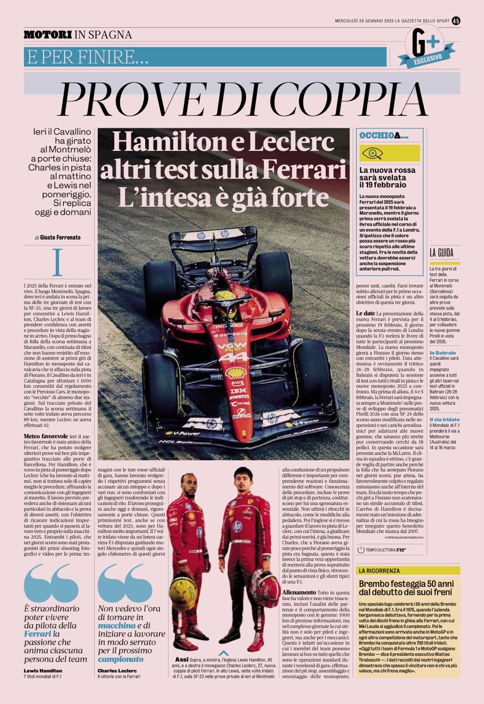 ⓒ LA GAZZETTA DELLO SPORT