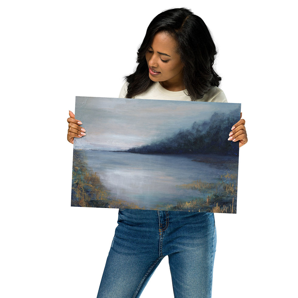 Thumbnail: "Out on the Dunes" Abstract Ocean Art Print