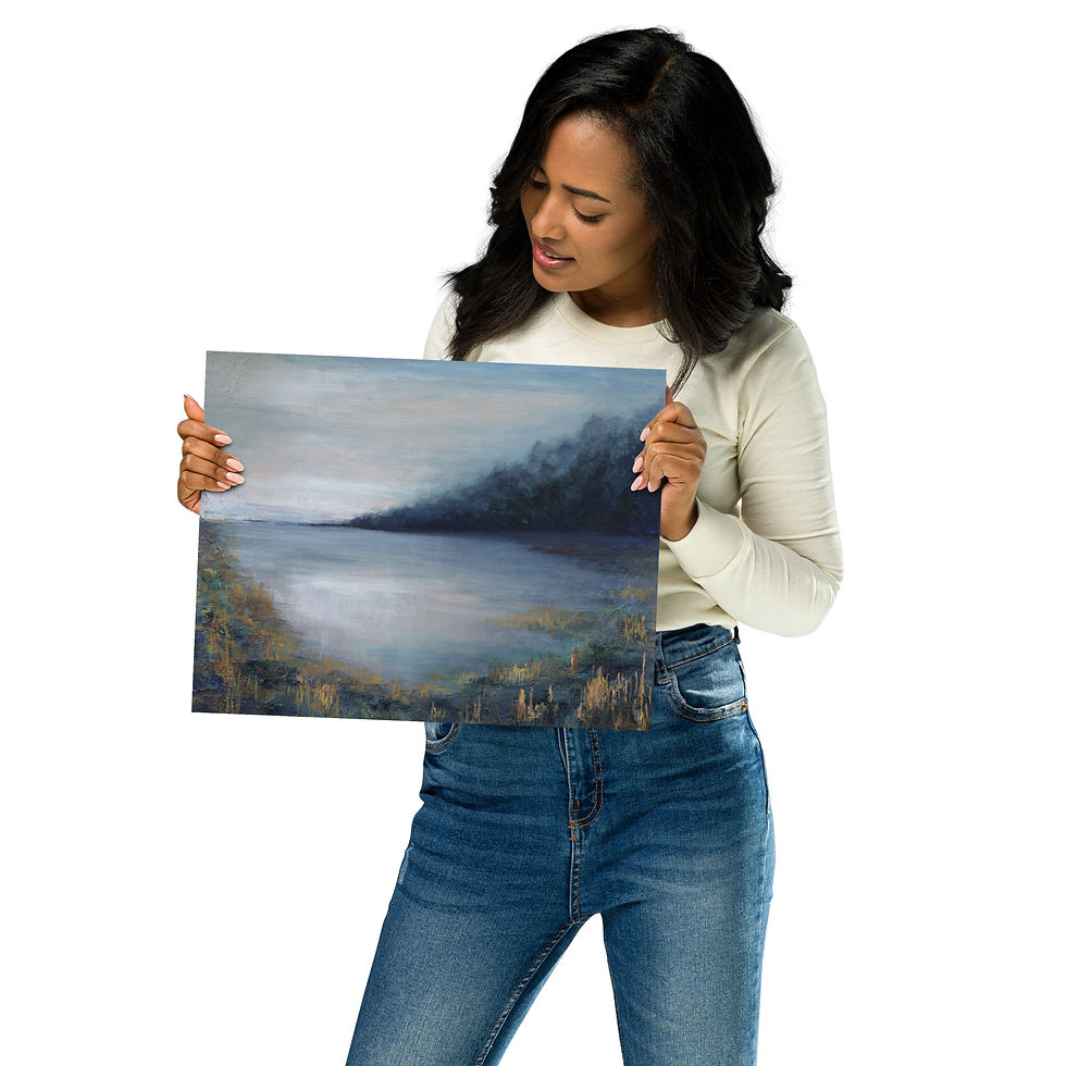Thumbnail: "Out on the Dunes" Abstract Ocean Art Print