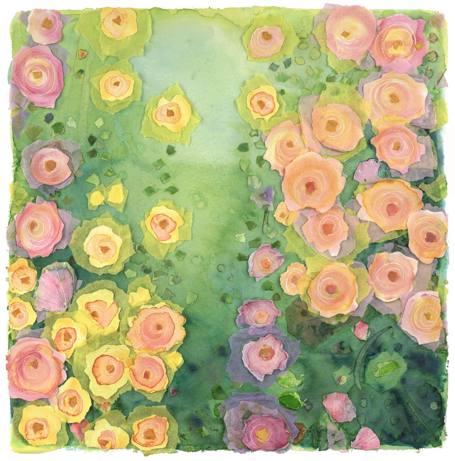 summer garden, Sussex art prints, Brighton artist, Brighton art