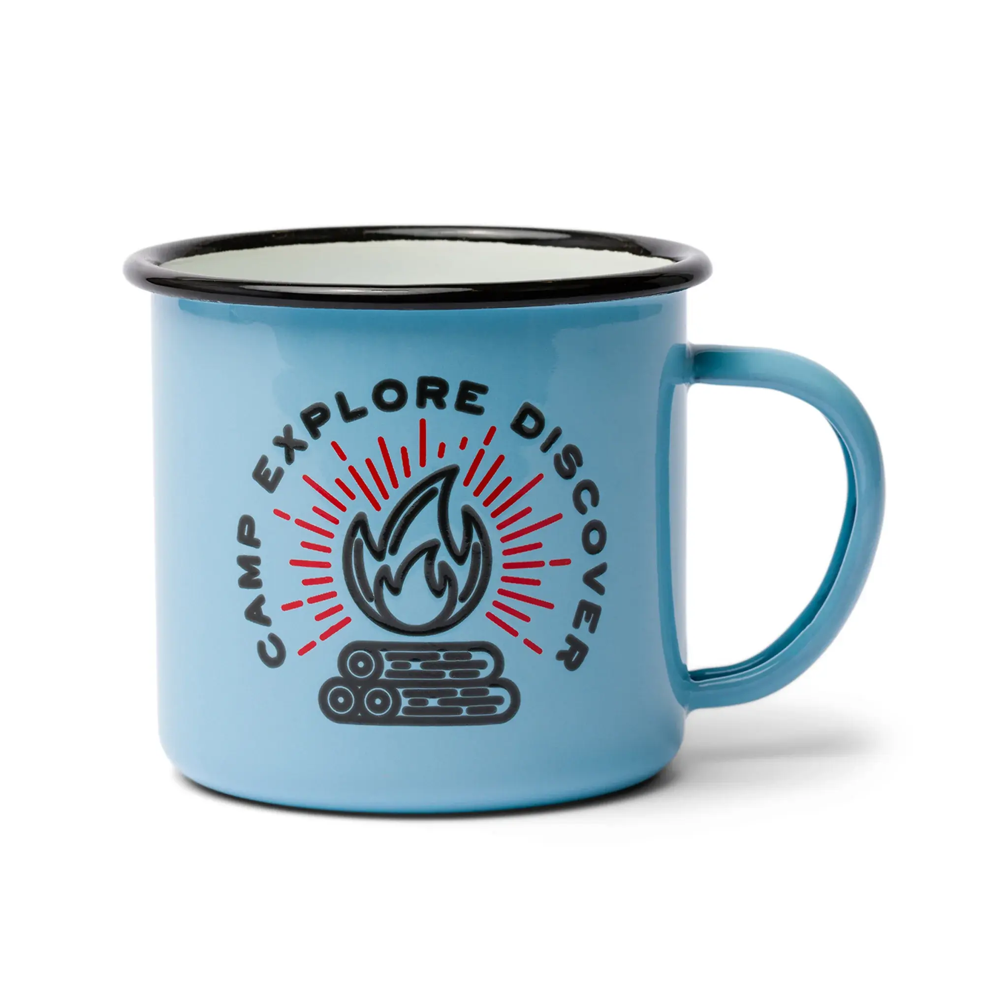 Enamel Mug, Camp. Explore. Discover.