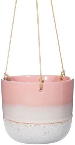 Thumbnail: Mojave Glaze Pink Hanging Planter