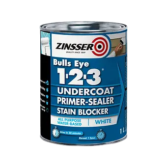 Zinsser 1L Bulls Eye 1-2-3 Undercoat Primer Sealer Stain Blocker