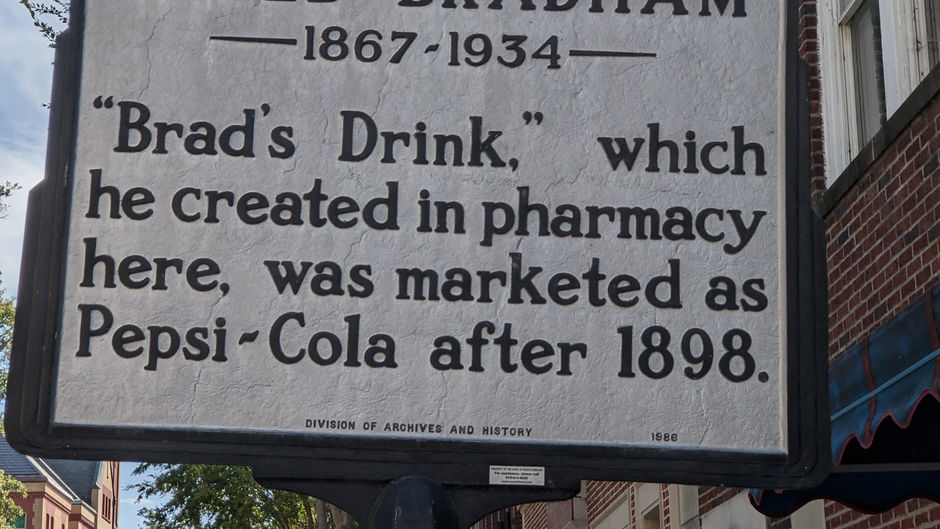 Brad's Drink-Pepsi-Cola-New Burn NC