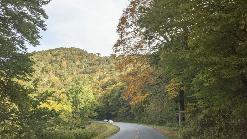 Driving on the Blue Ridge Parkway-NC