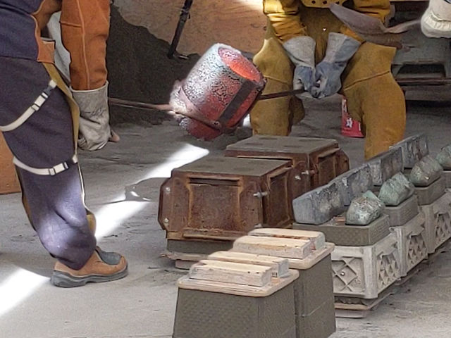 Casting of the bronze Soleri Bells