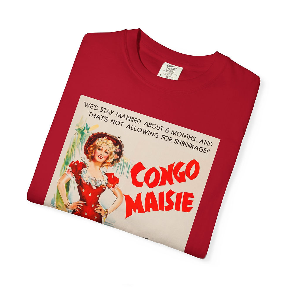 Thumbnail: Congo Maisie vintage movie poster T-Shirt | retro film art tee