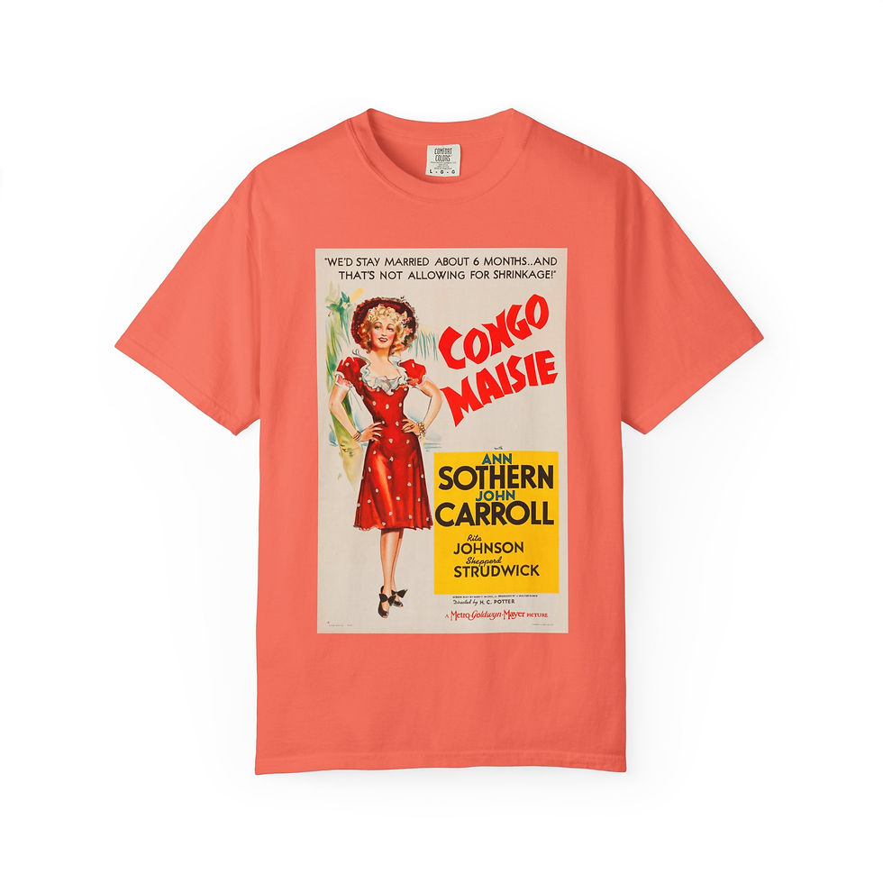 Thumbnail: Congo Maisie vintage movie poster T-Shirt | retro film art tee