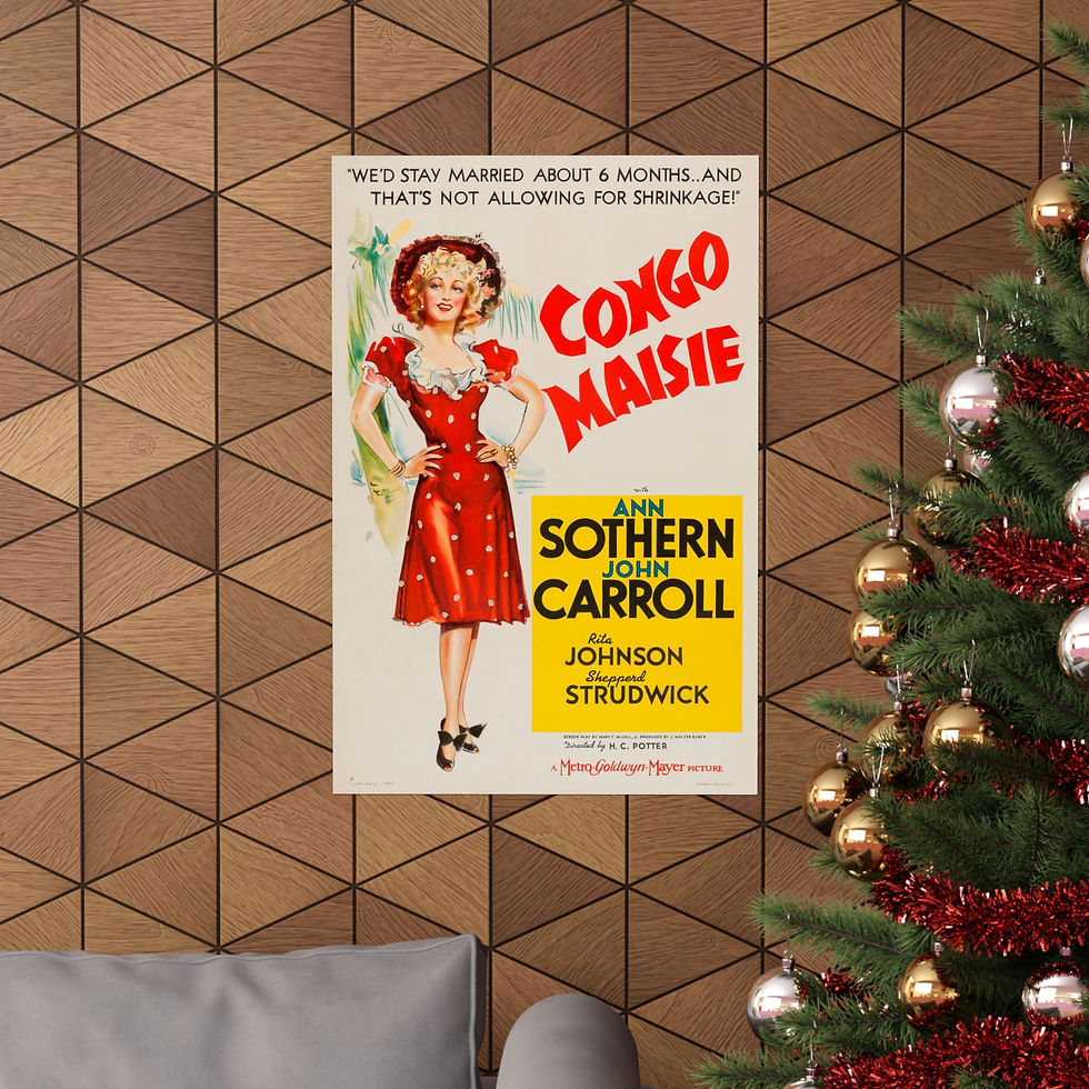 Thumbnail: Congo Maisie vintage movie poster Matte Vertical Poster | Retro film art