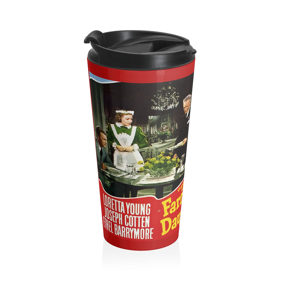 Thumbnail: Vintage 'The Farmer's Daughter' Movie Stainless Steel Travel Mug