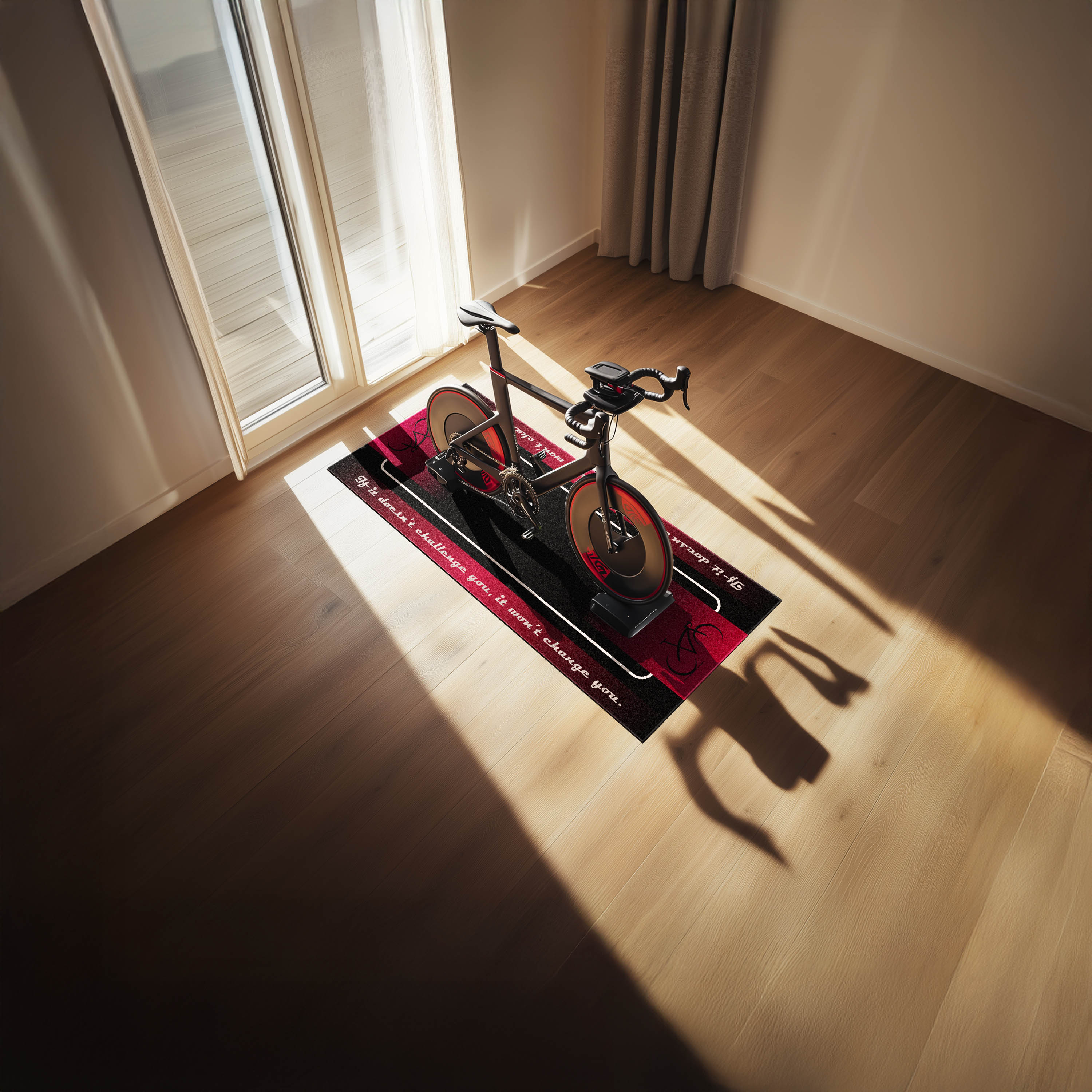 Printed sport mat for indoor training