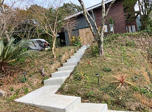 貝崎邸階段工事