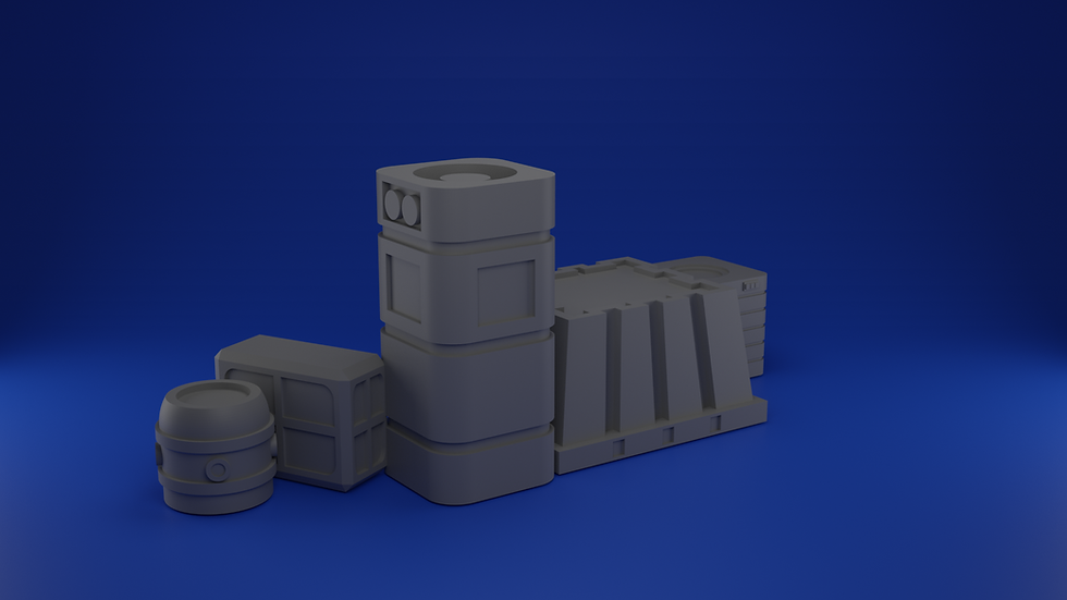 Thumbnail: Rustport Scatter Terrain STL