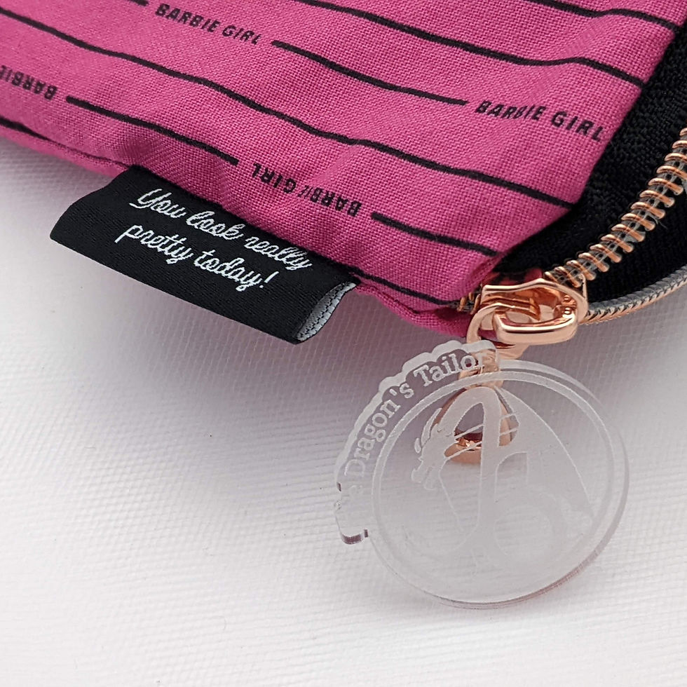Thumbnail: hot pink barbie girl clutch you look pretty tag