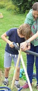 bouwen met kinderen, waterbanen