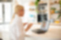 woman in front of a computer