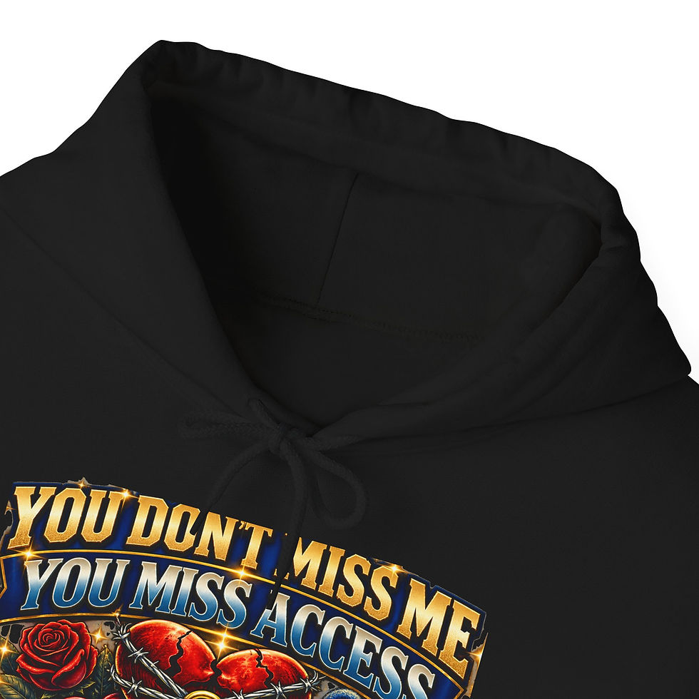 Thumbnail:  “You Don’t Miss Me, You Miss Access” Graphic Music Logo Sweatshirt